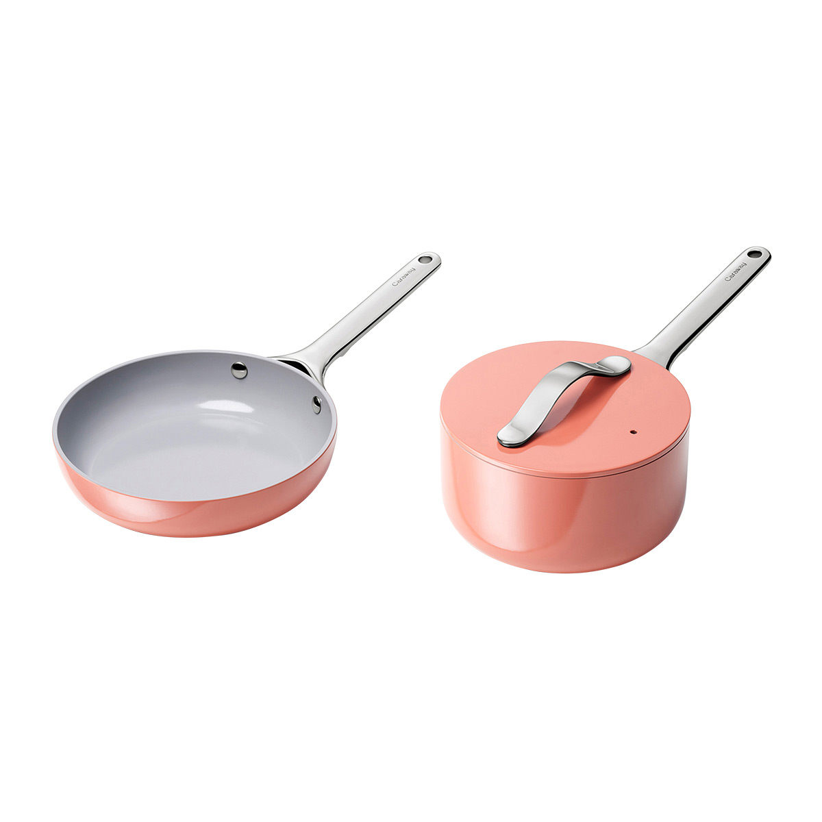 Caraway Home NonStick Ceramic Mini Fry Pan and Mini Sauce Pan Duo