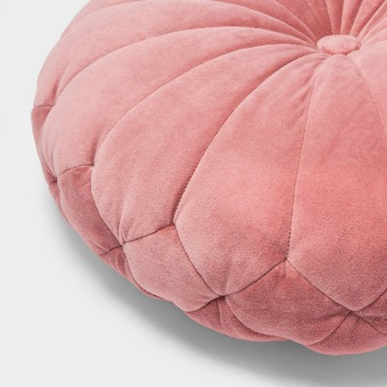 24 Oversize Velvet Round Floor Pillow Rose - Opalhouse™