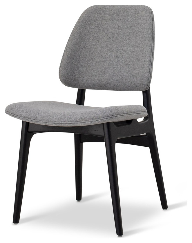 Jordane Side Chair Essence Grey Set Of 2   Midcentury   Dining Chairs   by Rustic Home Furniture Deco  Houzz