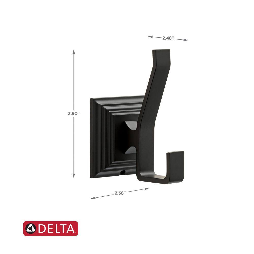 Delta Lakewood Towel Hook in Matte Black 22035-FB