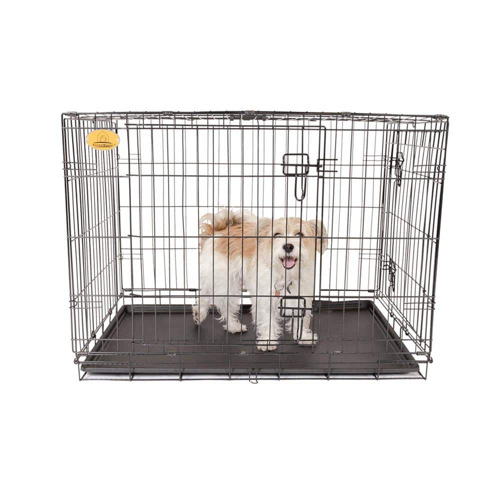 KennelMaster 48 in. x 30 in. x 33 in. XLarge Wire Dog Crate FKC483033