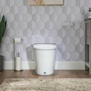 Casta Diva CD-Y060 Elongated Smart Bidet Toilet in White with Built-in Tank for 1.06GPF CD-Y060