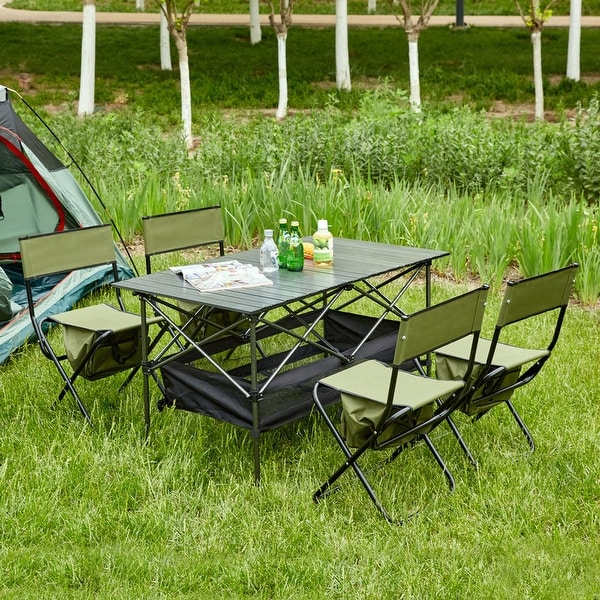 3Piece or 5Piece Folding Table and Chairs Set