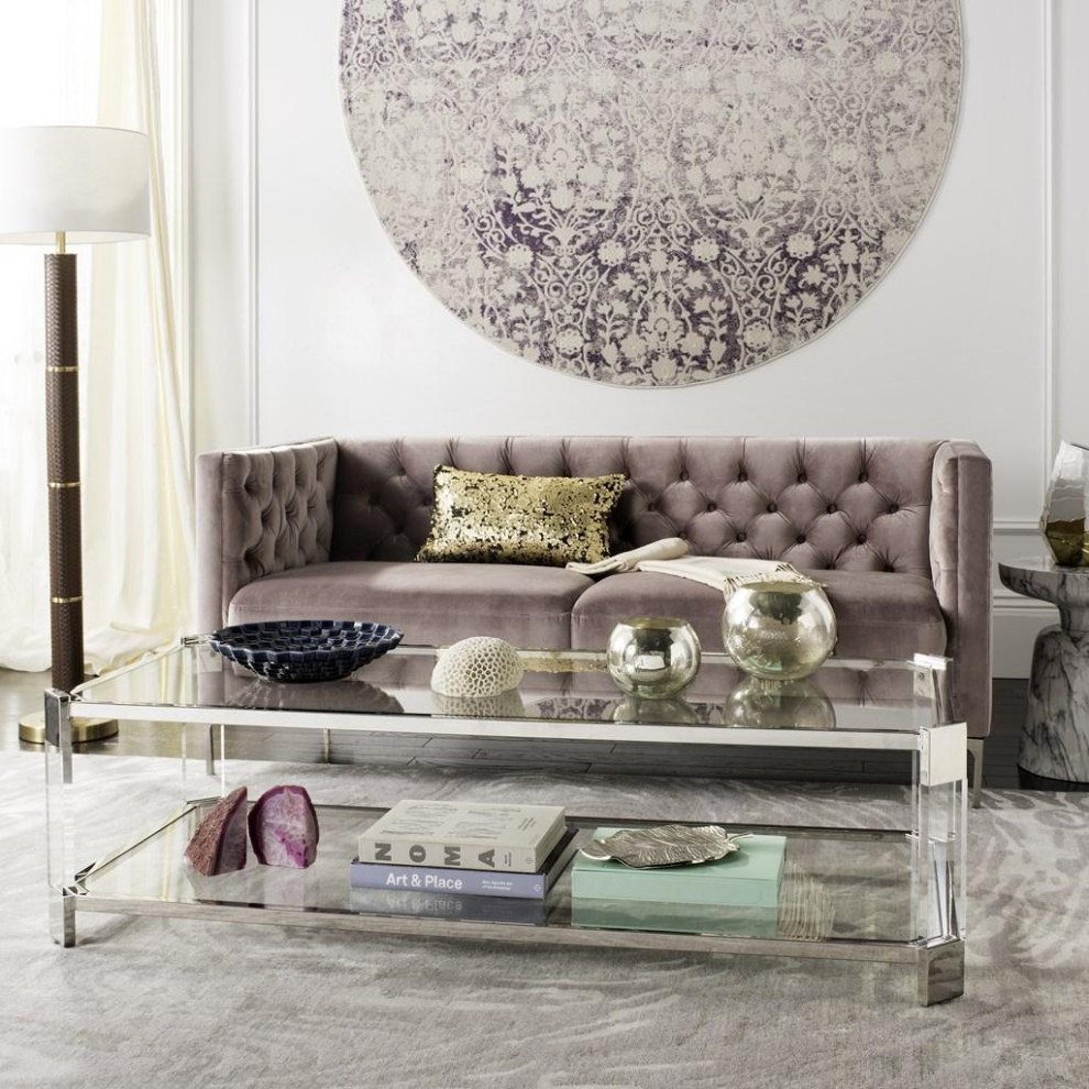 Columbus Acrylic Coffee Table   Contemporary   Coffee Tables   by AED Luxury Home Decor  Houzz