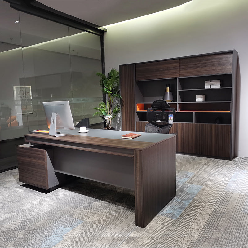 RADDIX Executive Desk with Right Return 1.8M - Brown