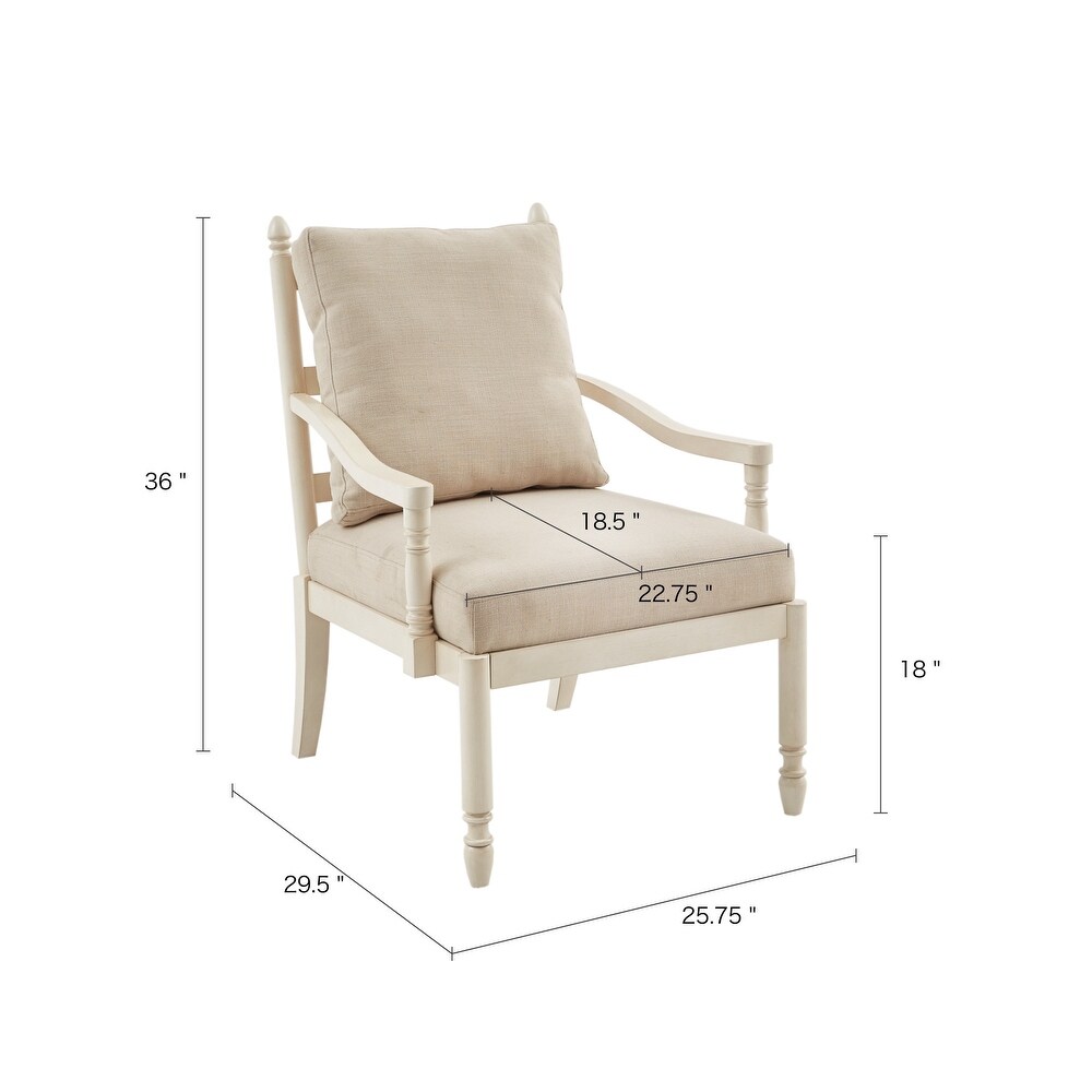 Braxton Cream Accent Chair by Martha Stewart