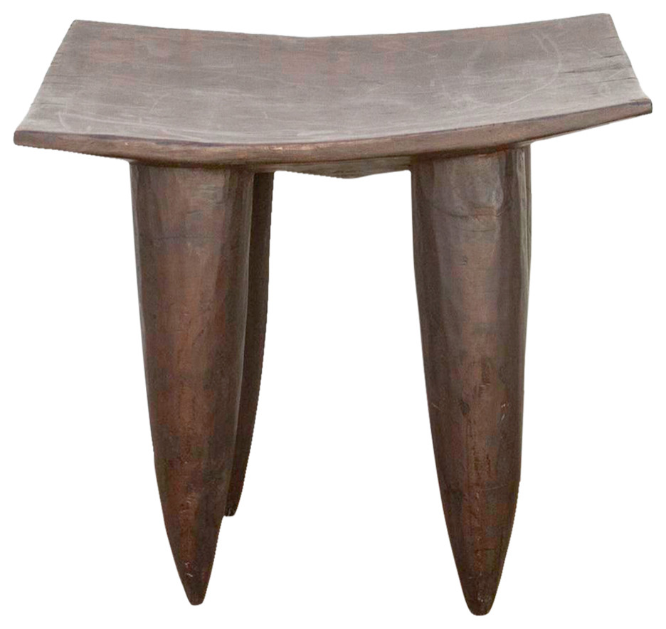 Tall Rectangular African Senufo End Table   Farmhouse   Accent And Garden Stools   by De cor  Houzz