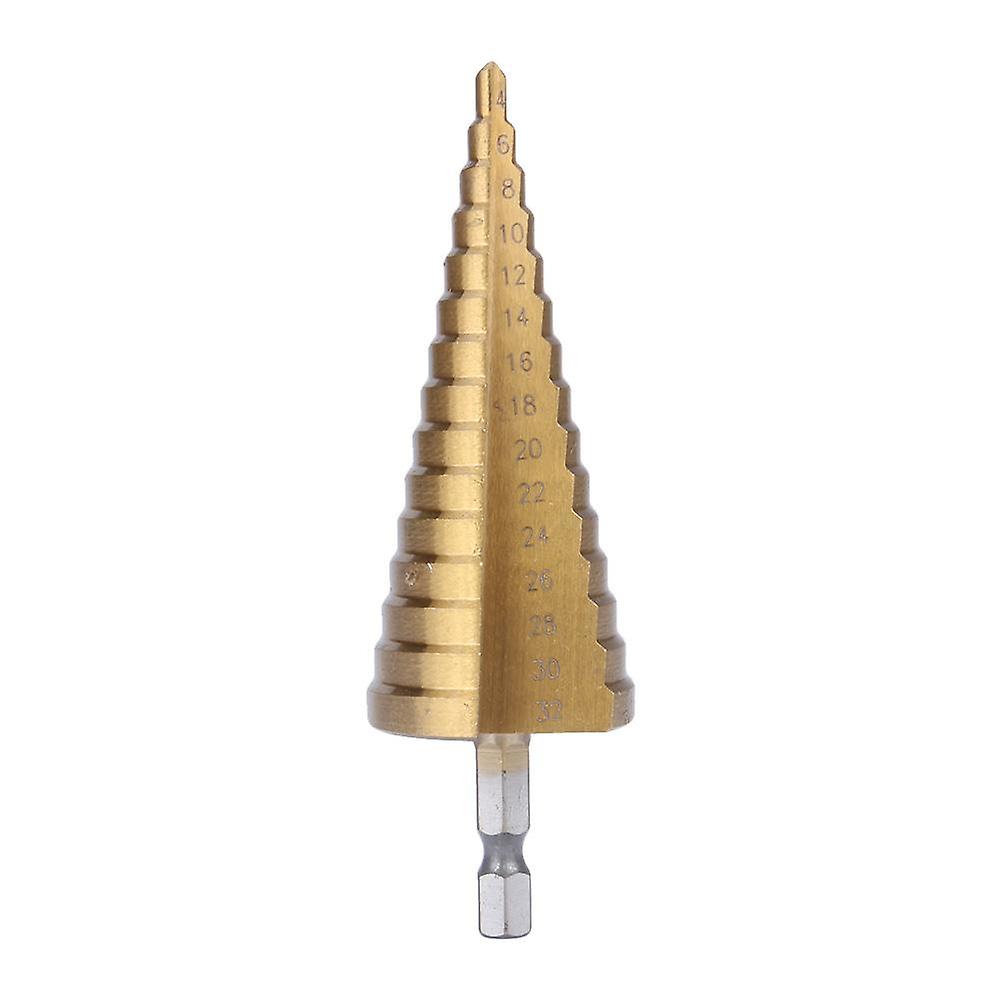 Hss Steel Step Cone Drill Titanium Bit Set Titanium Coated High Speed Sturdy