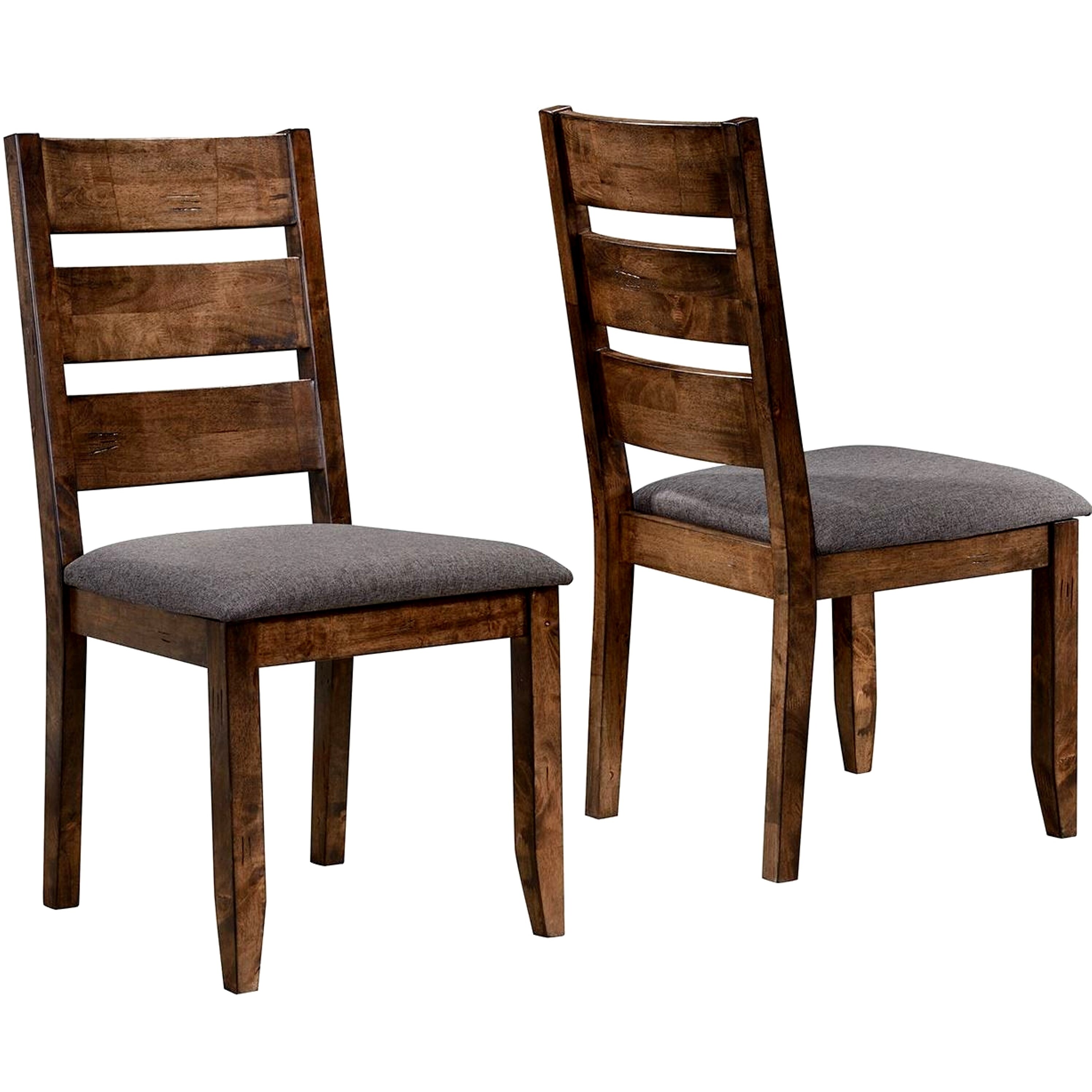 Milano Rustic Design Ladder Back Dining Chairs (Set of 2)