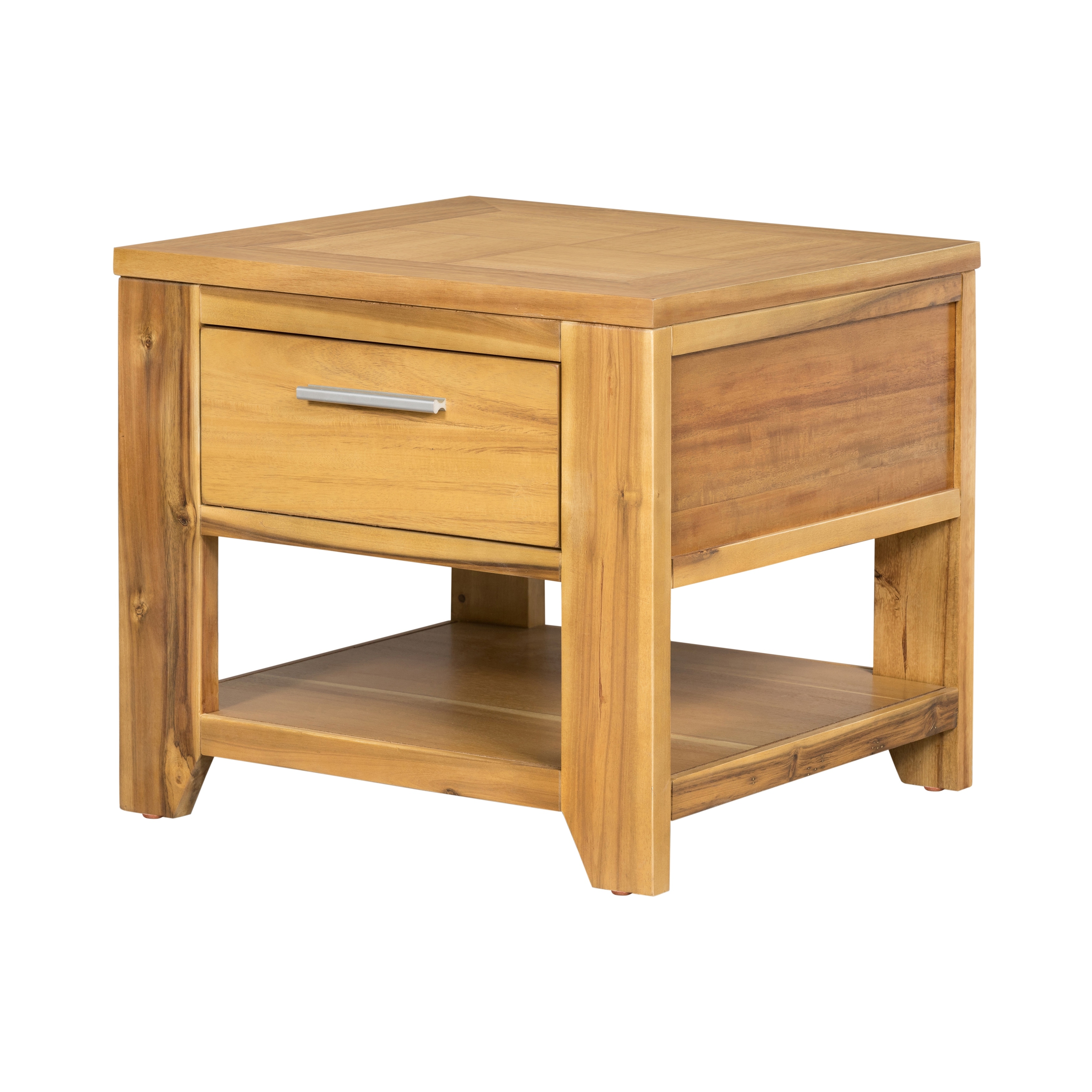 AandB Home One Drawer Square Side Table