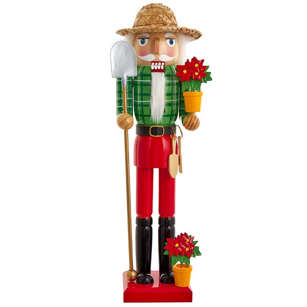 Kurt Adler 15 inch Wooden Gardener Nutcracker