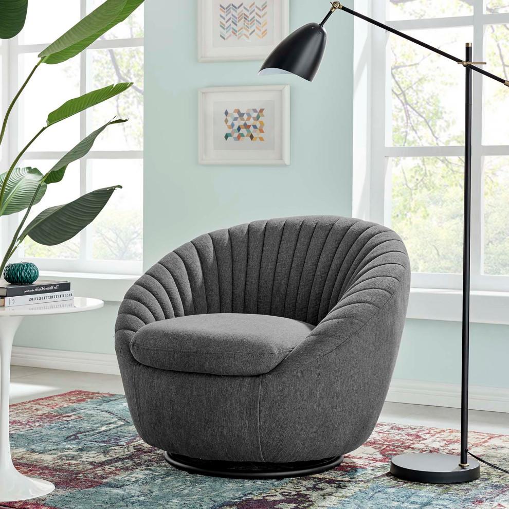 ArmTufted Chair Accent Tufted Chair  Black Modern  Hospitality   Contemporary   Armchairs And Accent Chairs   by House Bound  Houzz