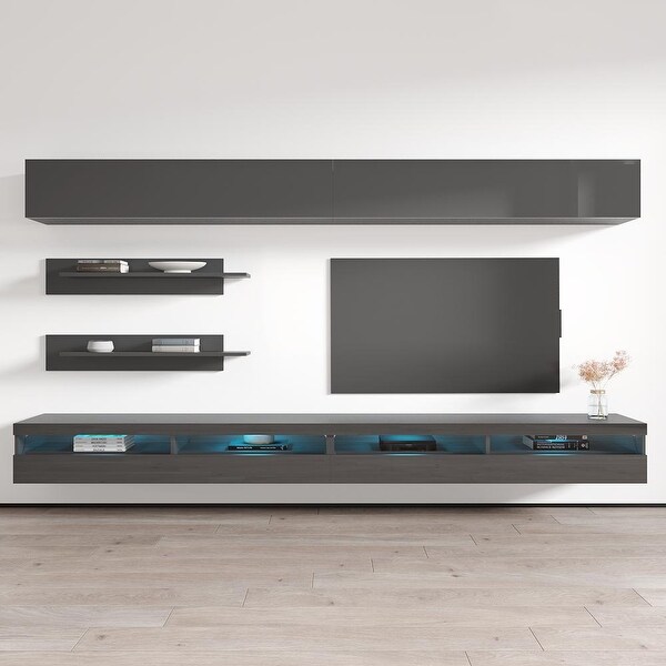 Fly I1 35TV Wall Mounted Floating Modern Entertainment Center