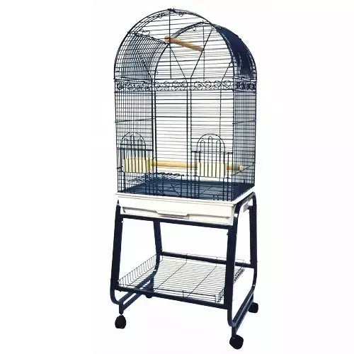 King's Cages SLT 101 Small Parrot Cage 55X22X16.5 (White)