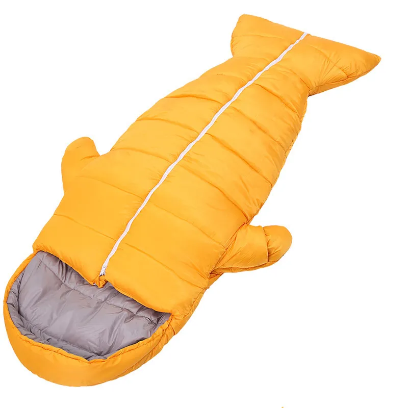 RS 93 Shark Shape Animal Sleeping Bag Hot Sale On Japan Amazon Outdoor Camping/Indoor Waterproof Plush Mummy Sleeping Bag