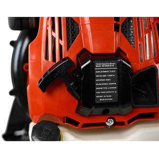 Kadehome 192 MPH 750 CFM 76cc 4 Stroke Gas Backpack Leaf Blower with Extension Tube GH-067