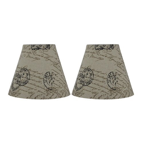 Urbanest Hardback 6'' Linen Empire Lamp Shade (Set of 2)