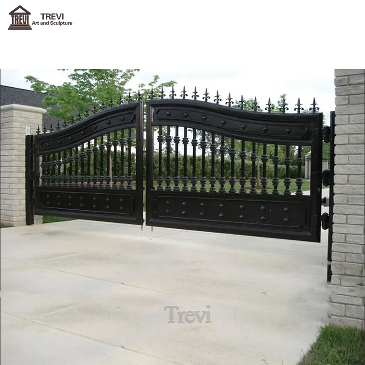 Wholesale High Quality Custom Design Wrought Iron Gate With Grape For Sale