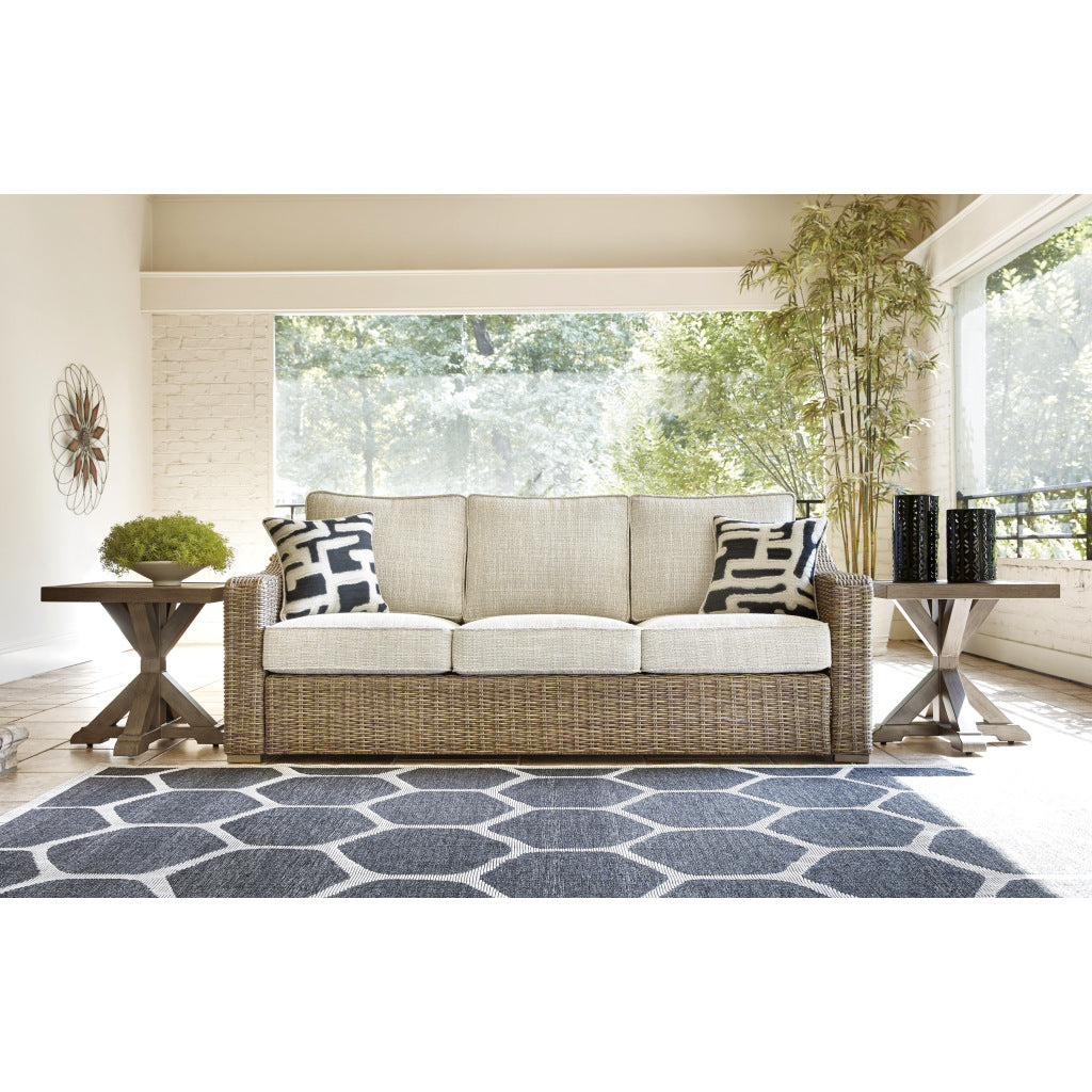 Fire Island Mist Outdoor 83 Sofa