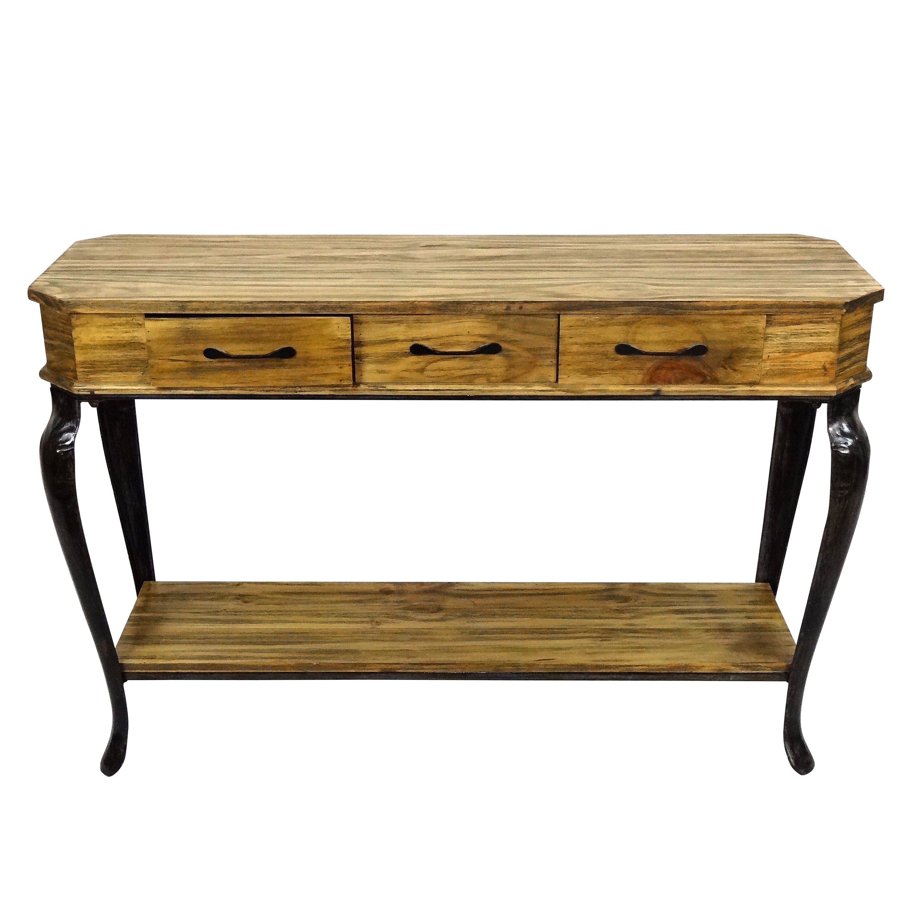 Jeco Antique Wood Heritage Entryway Console Table