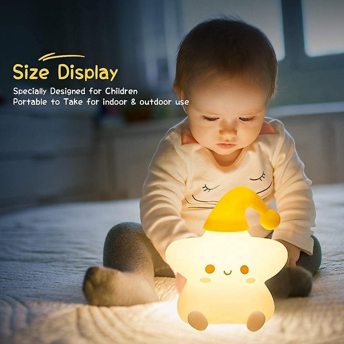 Remote Control Star Night Light Children，led Bedside Lamp，dimmable Touch，colour Changing Bedside Light Baby Room Decoration Birthday Gift