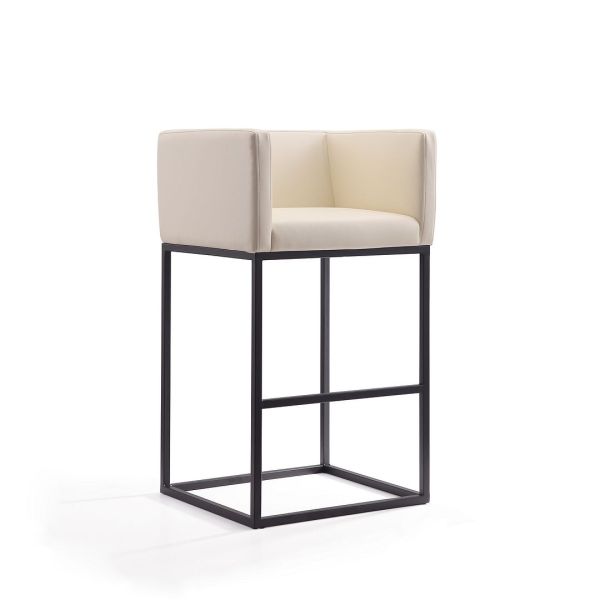 Embassy Barstool in Cream and Black (Set of 3)