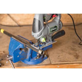 Genesis 5.0 Amp Variable Speed Jig Saw with Quick-Change 4-Position Orbit Adjustable Base Rip Guide and Blades GJS500