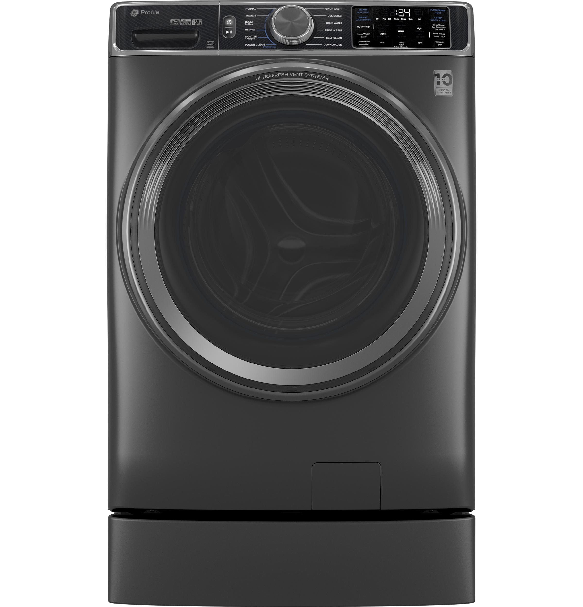 Ge Appliances PFW955SPWDS Ge Profile™ 5.5 Cu. Ft. Capacity Smart Front Load Energy Star® Steam Washer With Ultrafresh Vent System+ And Smart Wash & Smart Rinse