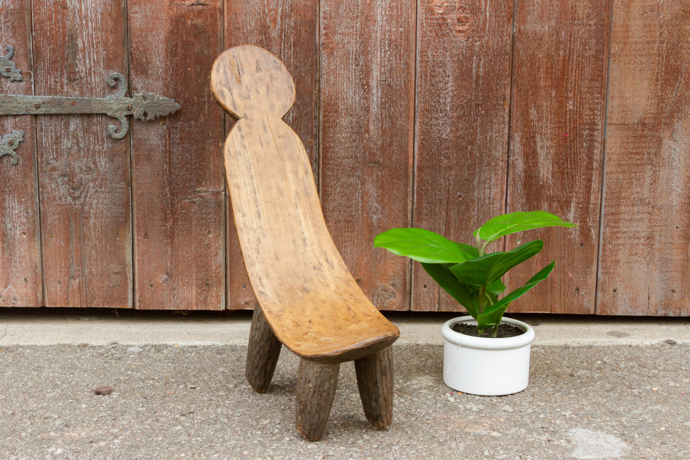 Lovely Small Dagalo Lobi Tribe Chair   Rustic   Armchairs And Accent Chairs   by De cor  Houzz