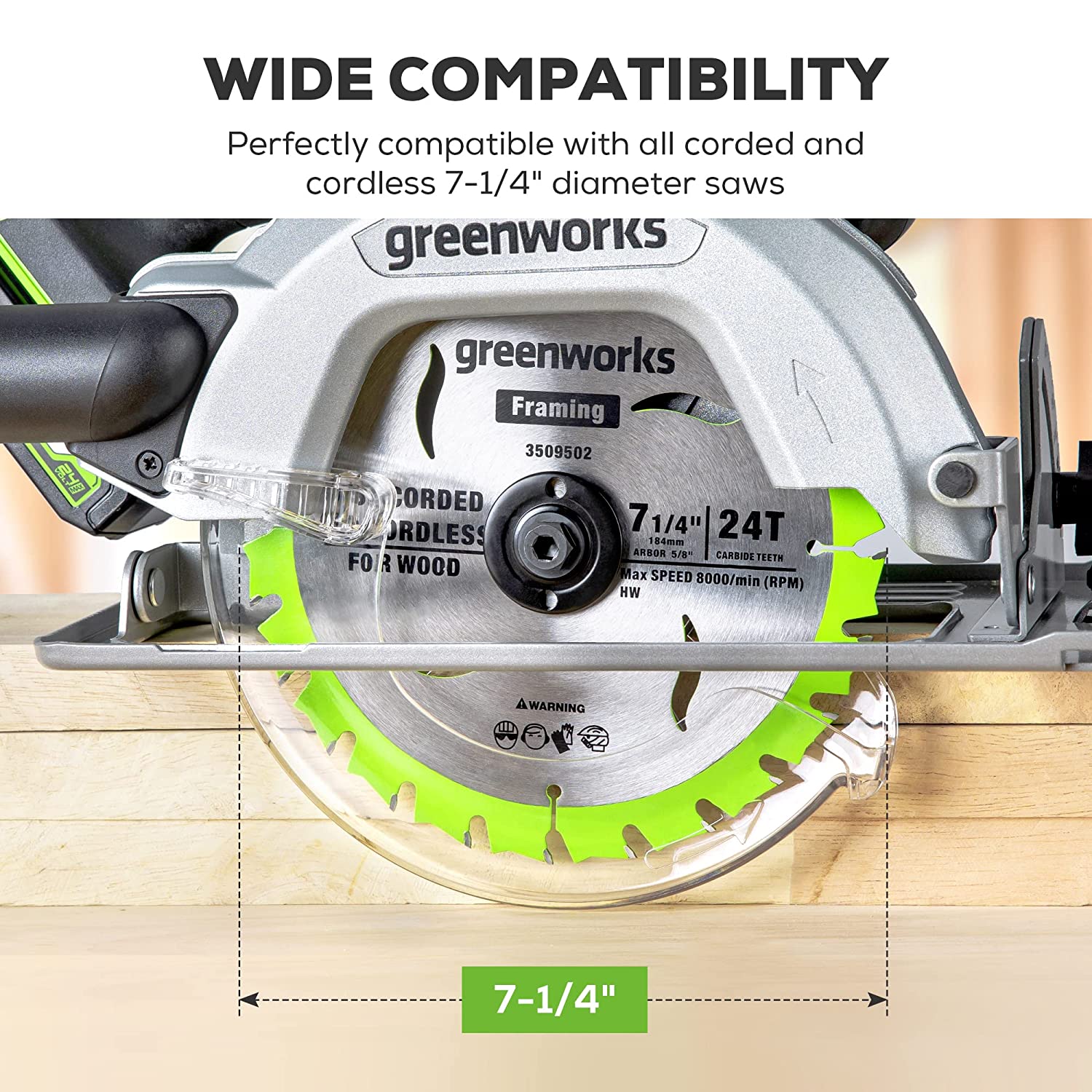 Greenworks 24V 7-1/4 