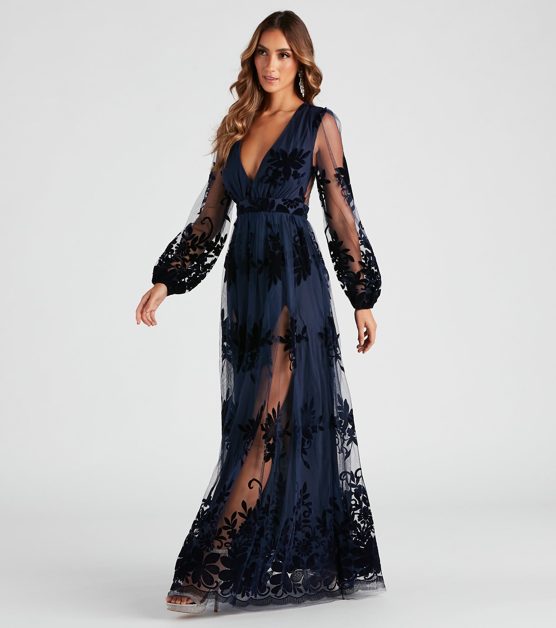 Evelyn Formal Plunge A-Line Dress