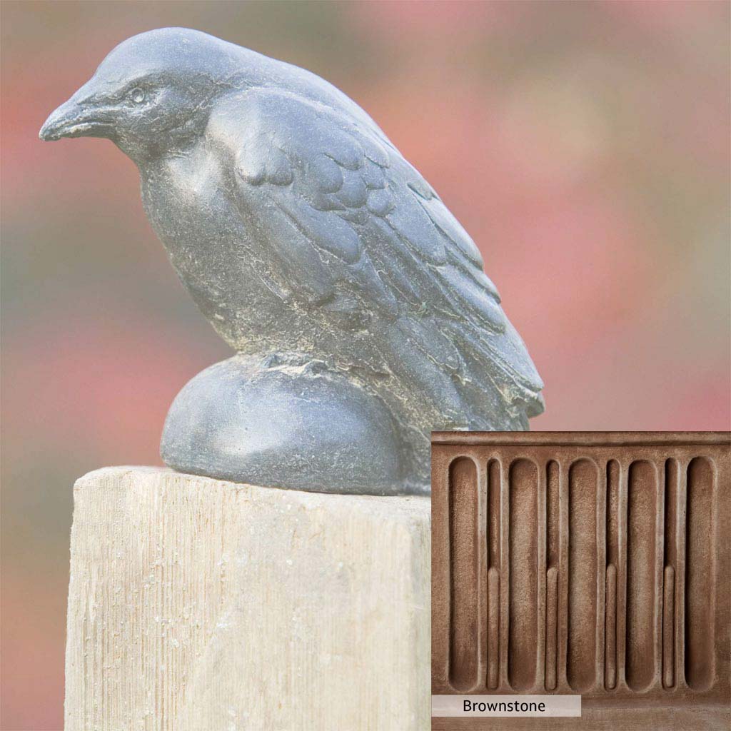 Campania International Small Raven Statue