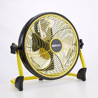 Lifesmart Carry Anywhere 12 in. Variable Speed Rechargeable  Floor Fan with Tilt and 3 to 10 Hour Run Time FGD-12C