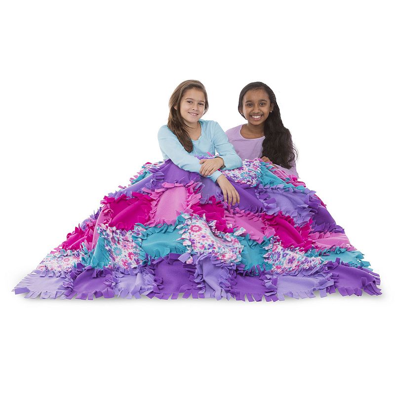 Melissa and Doug Created by Me Flower Fleece Quilt