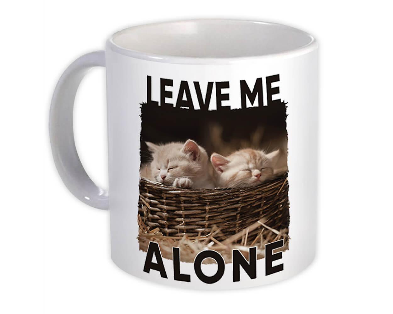 Gift Mug: Cat Leave me Alone Sleeping