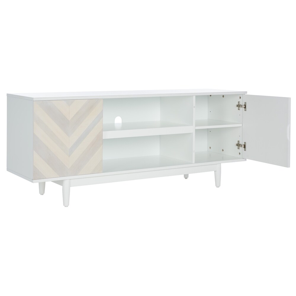 SAFAVIEH Tay 3 Shelf Patterned Media Stand   54\