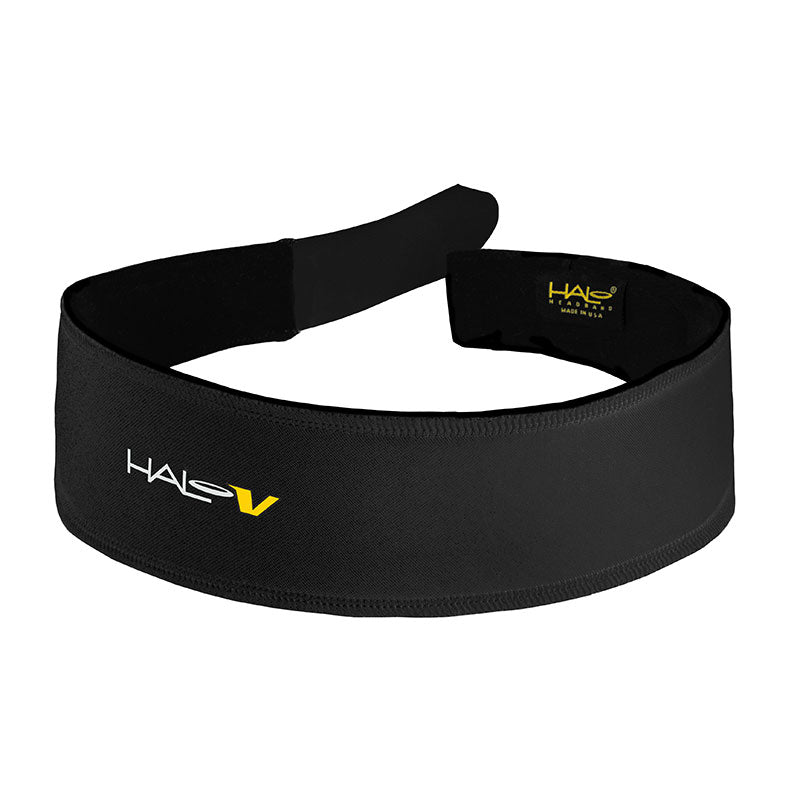 Halo V - Velcro Adjustable Headband - Black
