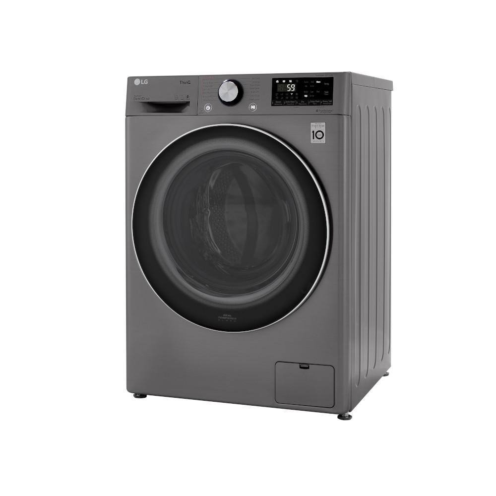 LG 24 in. W 2.4 cu. ft. All-in-One Compact Smart Front Load Washer  Ventless Dryer Combo with Steam in Graphite Steel WM3555HVA