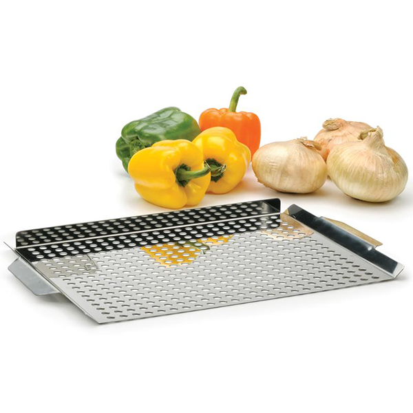 RSVP Stainless Steel BBQ Grilling Pan