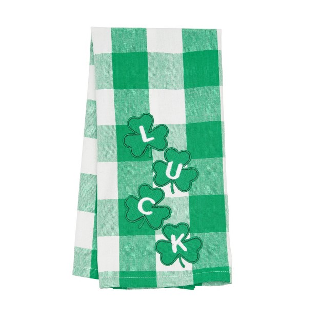 C amp f Home Four Clover Check Cotton Kitchen Towel