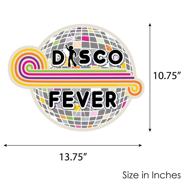 Big Dot Of Happiness 70 x27 s Disco Hanging Porch 1970s Disco Fever Party Outdoor Decorations Front Door Decor 1 Piece Sign