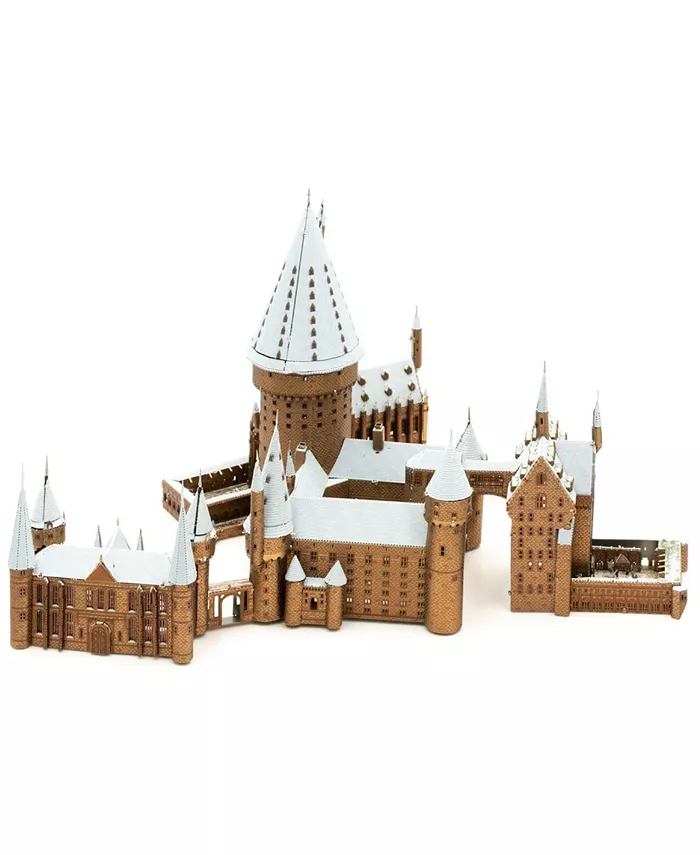 Fascinations Metal Earth Premium Series Iconx 3D Metal Model Kit - Harry Potter Hogwarts In Snow  4 Piece