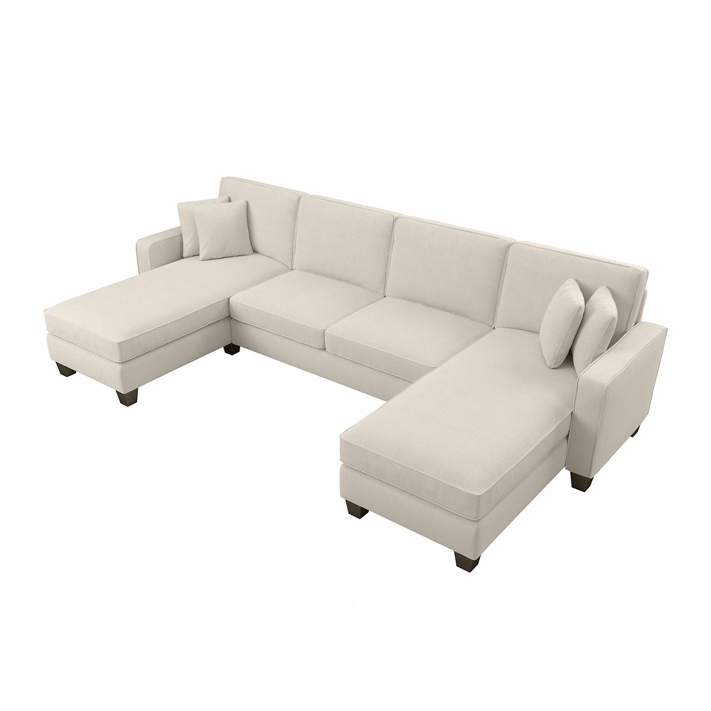 Stockton 130W Sectional Couch with Double Chaise by Bush Furniture