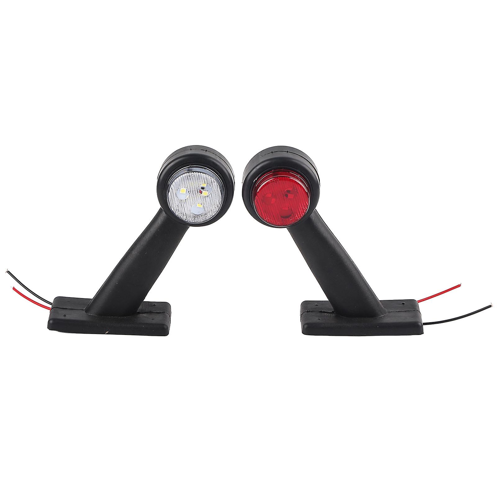 2pcs 12 Led 10v30v Elbow Side Marker Indicator Light Lamp Side Marked Lamp For Car Truck (x2)