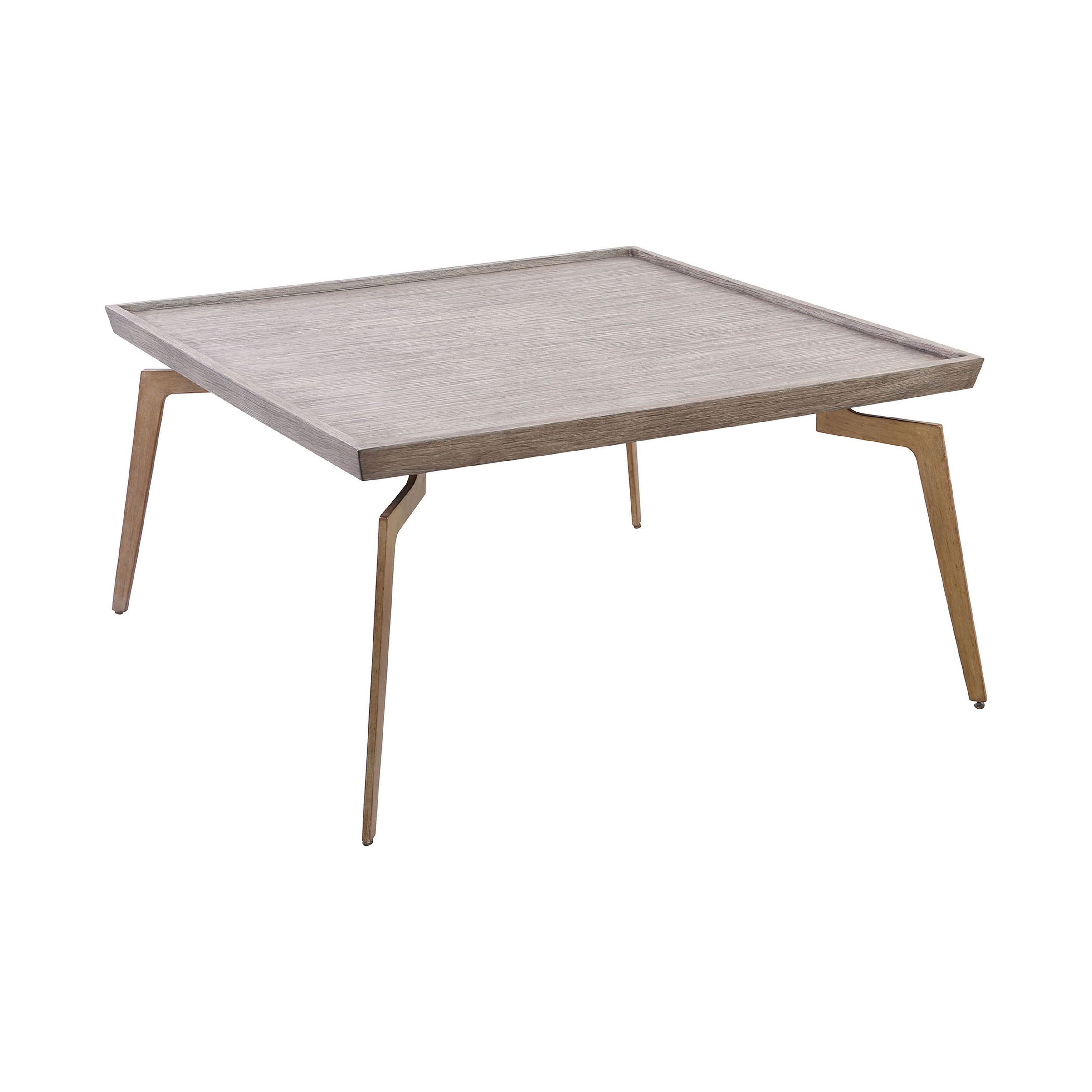 Elk Home 164-001 Larocca Coffee Table in Soft Gold and Grey Birch Veneer