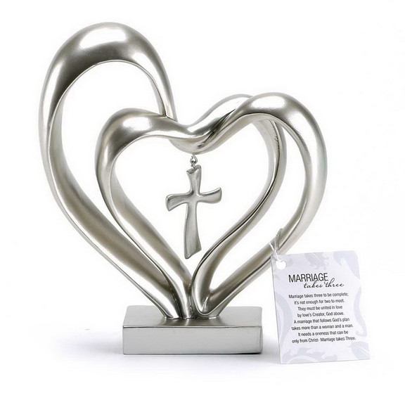 Dicksons TTCF 2 Entwined Hearts And Cross Figurine