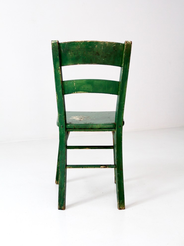 Consigned  Vintage Painted Wood Chair   Farmhouse   Armchairs And Accent Chairs   by 86 Vintage  Houzz