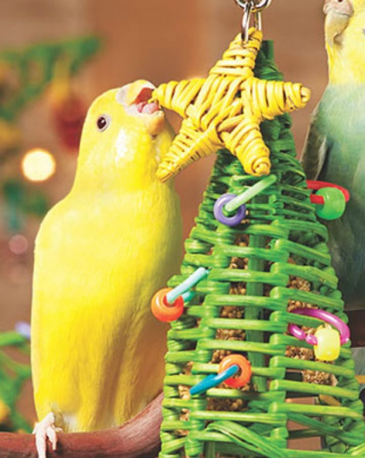 Super Bird Creations Mini Xmas Tree Bird Toy