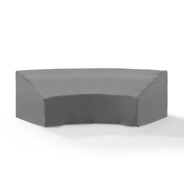 Crosley Outdoor Catalina Round Sectional Furniture Cover Gray