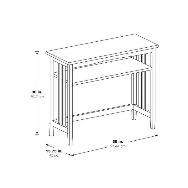 Porch and Den Clifton 36-inch Foyer Table